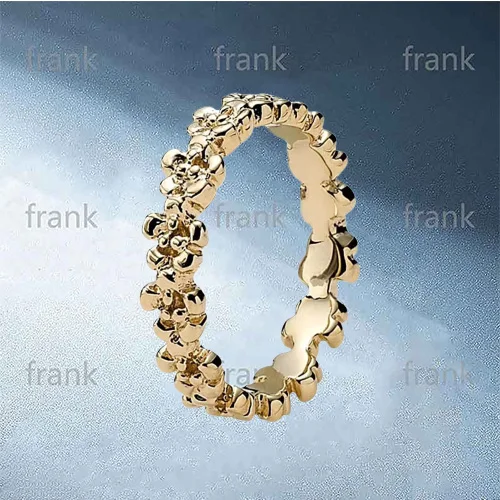 

150104 14ct Gold Darling Daisies Flowers Ring