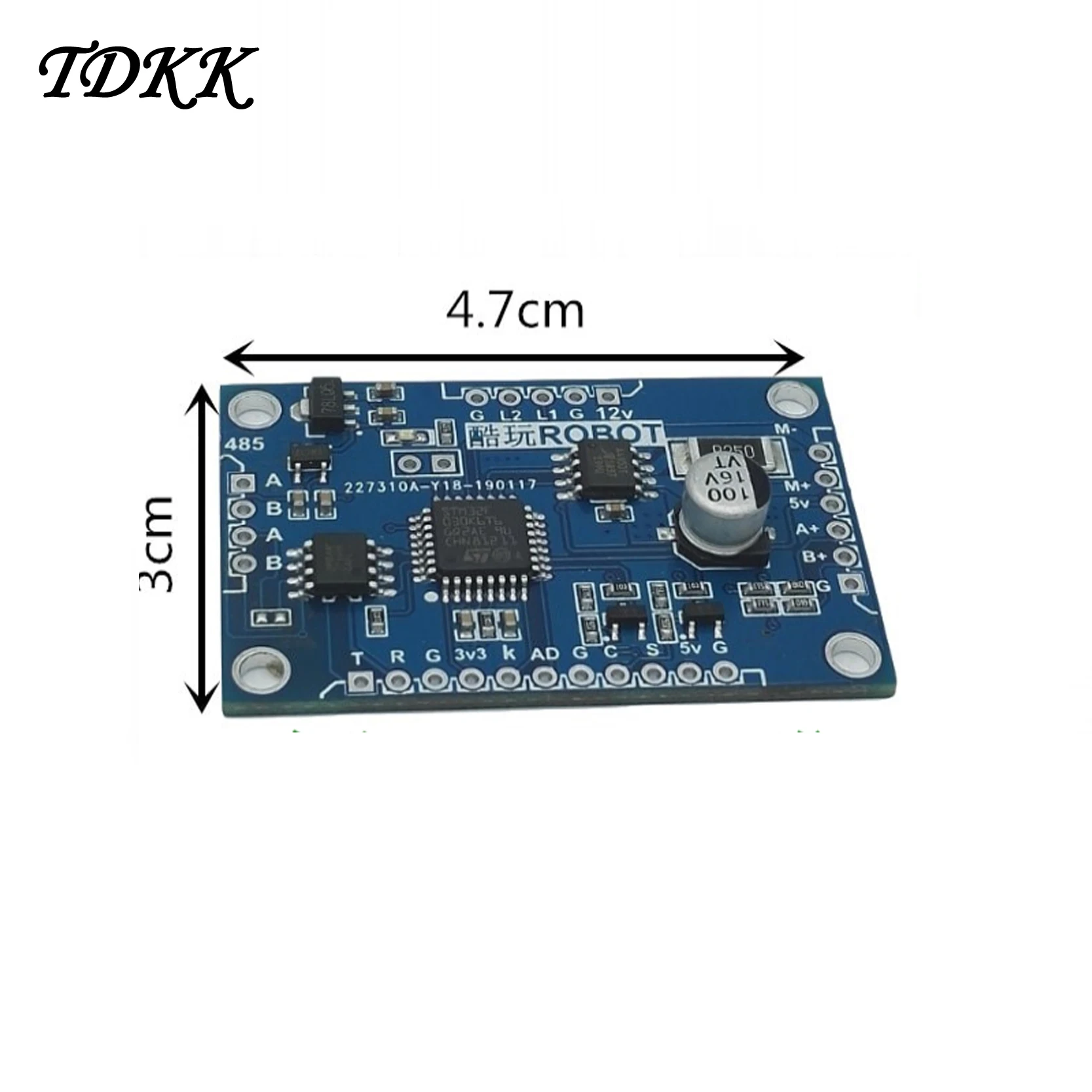M&oacute;dulo de servoaccionamiento de Motor de cepillo de 12V CC, rotaci&oacute;n positiva y negativa PID, circuito cerrado, Control de velocidad, autob&uacute;s 485-0