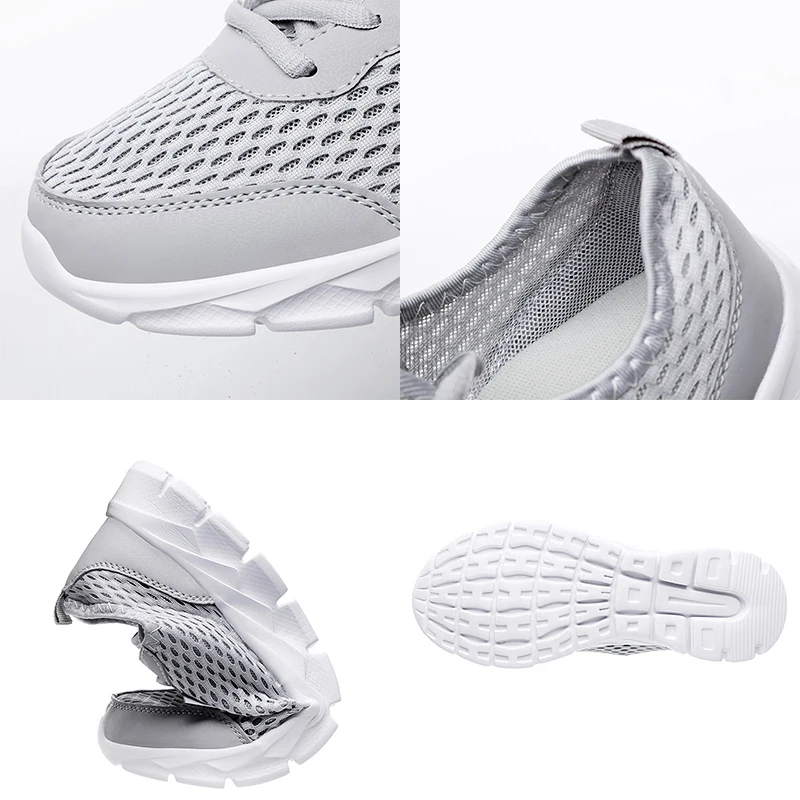 

2020 Breathable Air Mesh Women Men Running Shoes Travel Sport Run Shose Male Walking Athletic Shoes Non Slip Plus 35-48 comfort