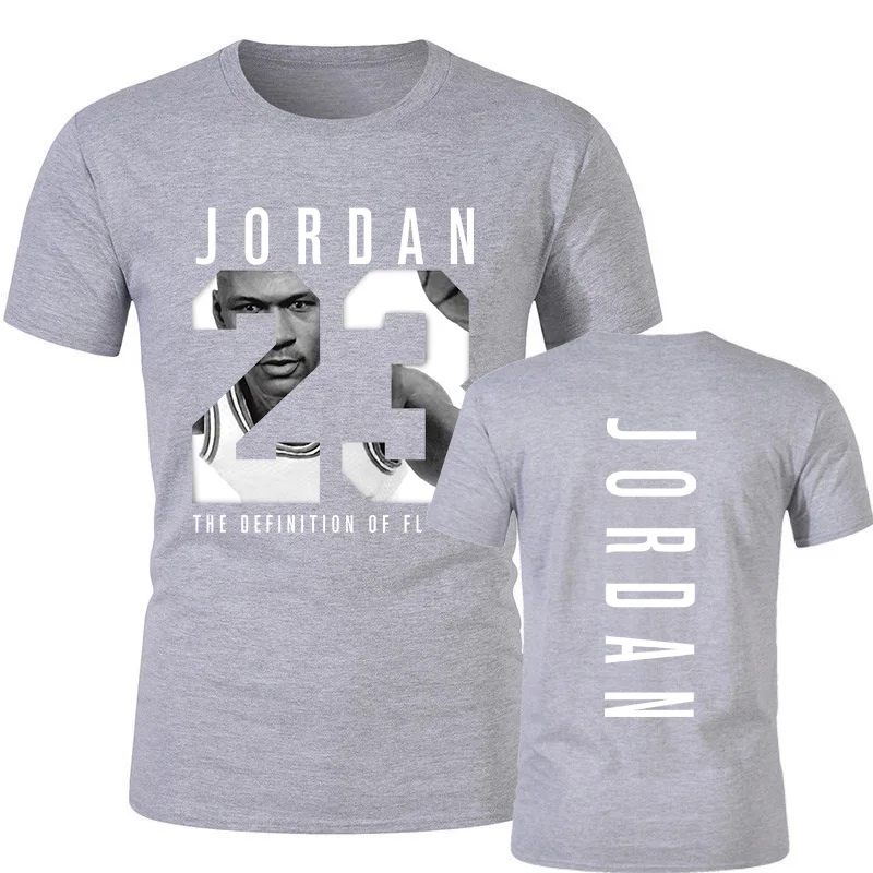 

2021 New Men's Cotton O-neck T-shirt Summer Casual T-shirt Loose O-neck T-shirt Fashion T-shirt Men's Jordan 23 Top