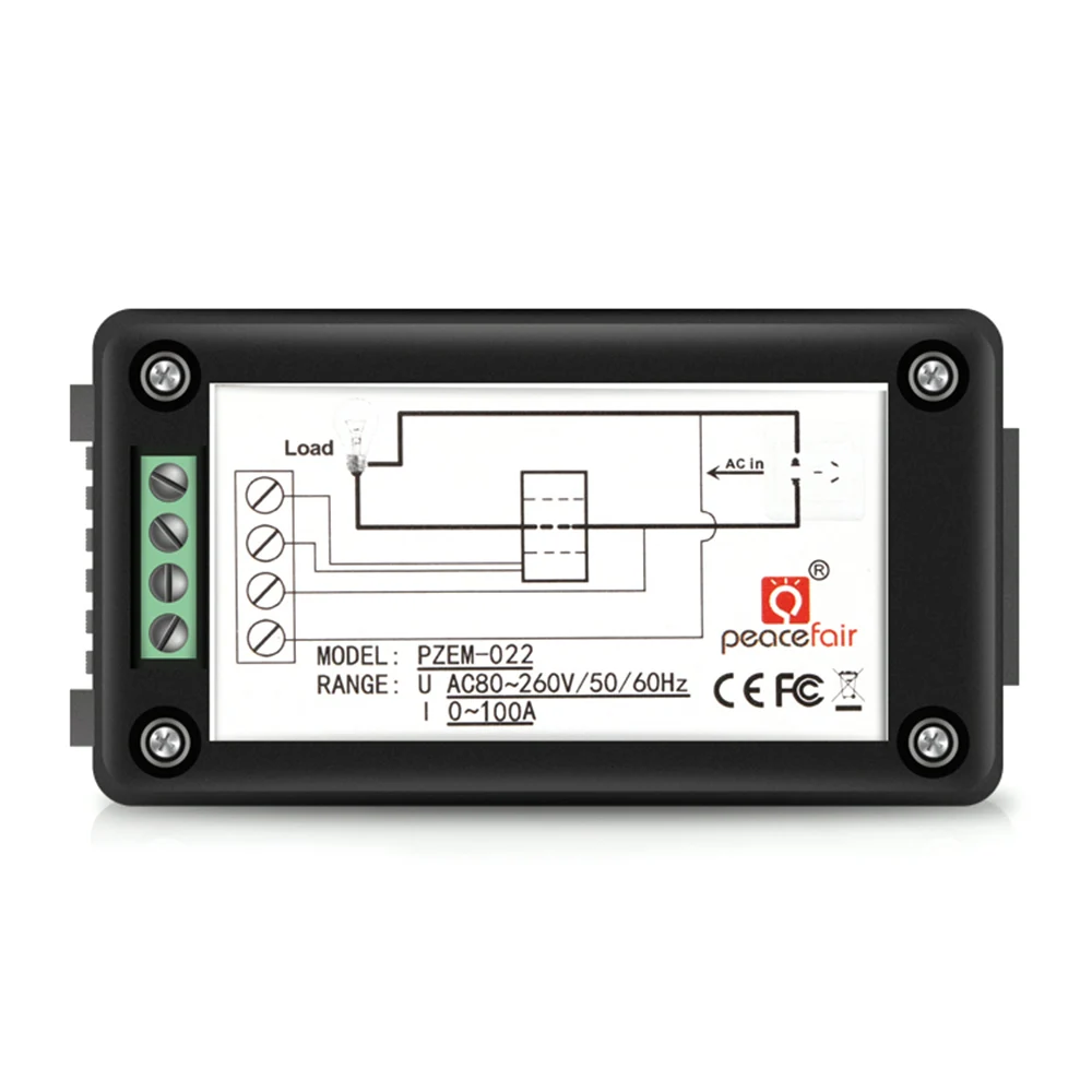 Цифровой измеритель переменного тока мощности вольтметр амперметр