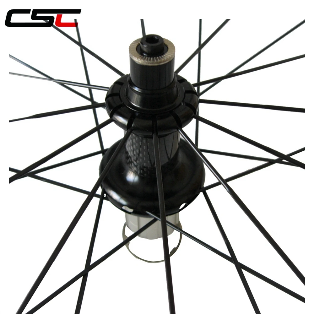 

Ceramic Bearing R36 hub 700C 50mm Clincher Carbon Bike Wheelset