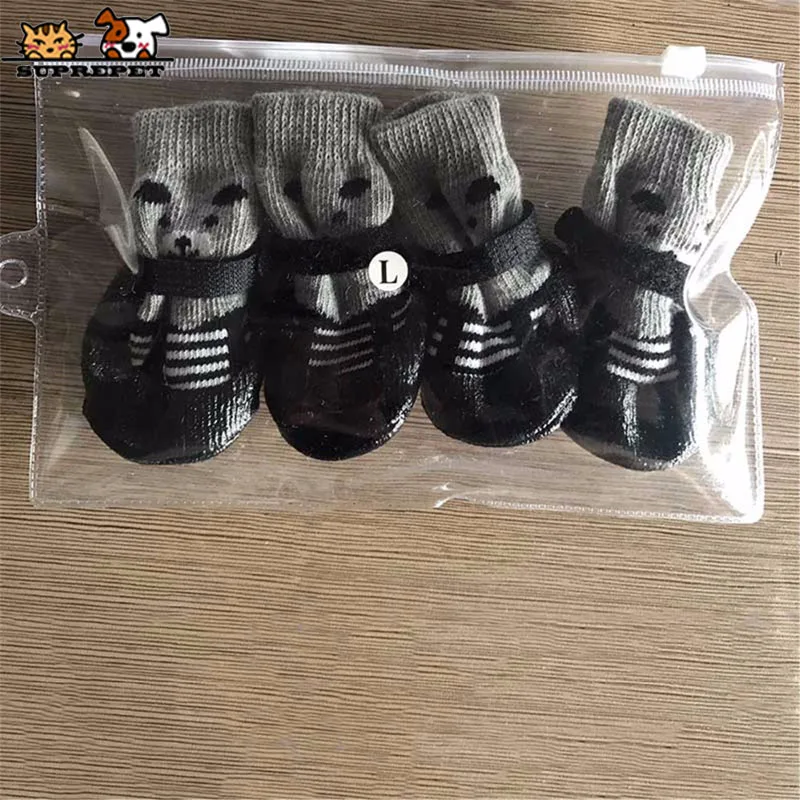 SUPREPET 4 шт./компл. носки для собак с обувью резиновые хлопковые обувь