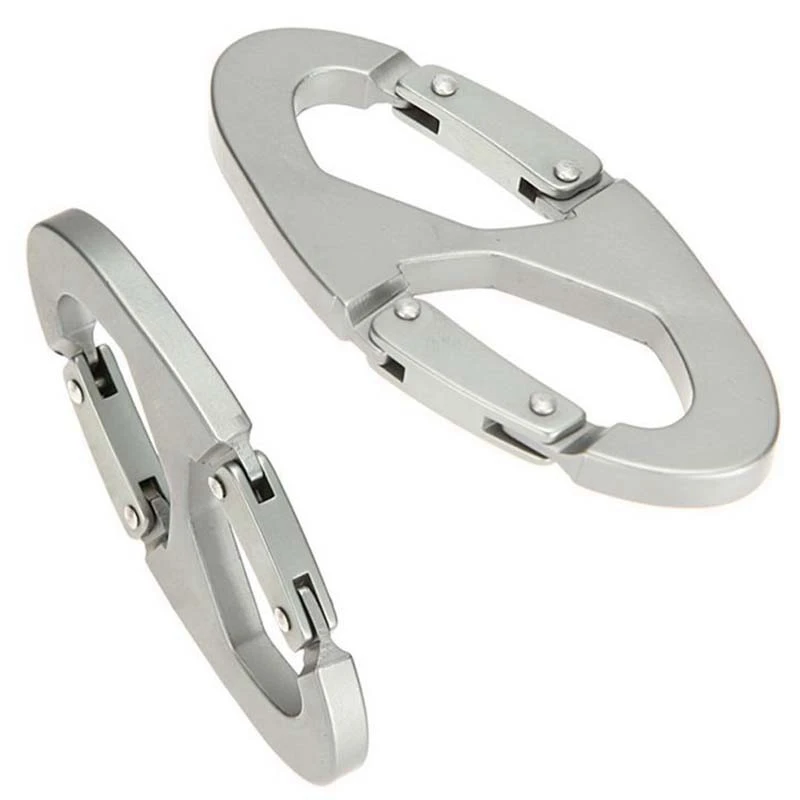 

Hot 5Pc Aluminum Alloy Carabiner Keychain Snap Clip Hook Carabiners Outdoor Camping Equipment Climbing Hiking Sports Accessories