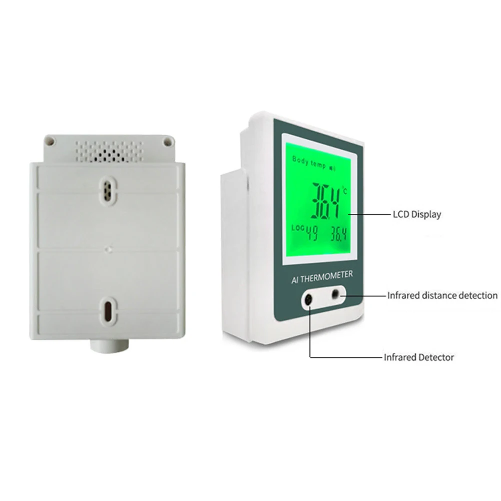 

Backlight Accurate For Adults Children Digital Display Non Contact Bus Station Wall Mounted Infrared Thermometer Supermarket