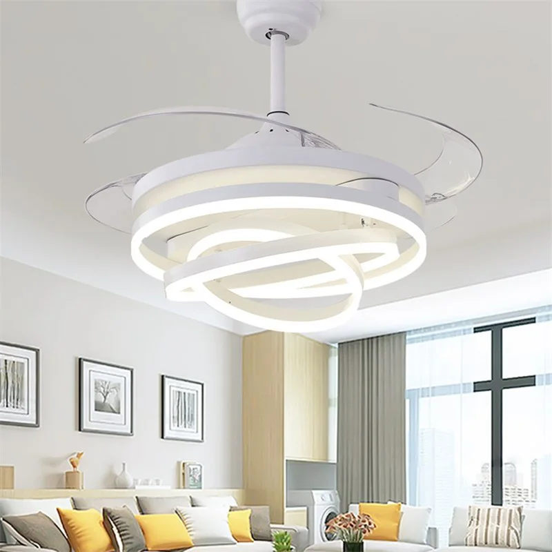 Потолочный светильник OUFULA без лезвия лампа с дистанционным управлением