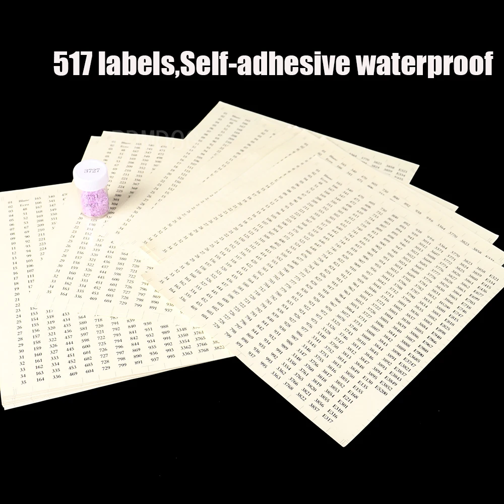 

Новинка, 546 отделений, ярлыки с номером, наклейки для алмазной живописи, коробка для хранения, аксессуары, инструменты, Размер A4