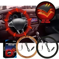 universal car steering wheel cover anti slip heated accessory warm winter 15152cm