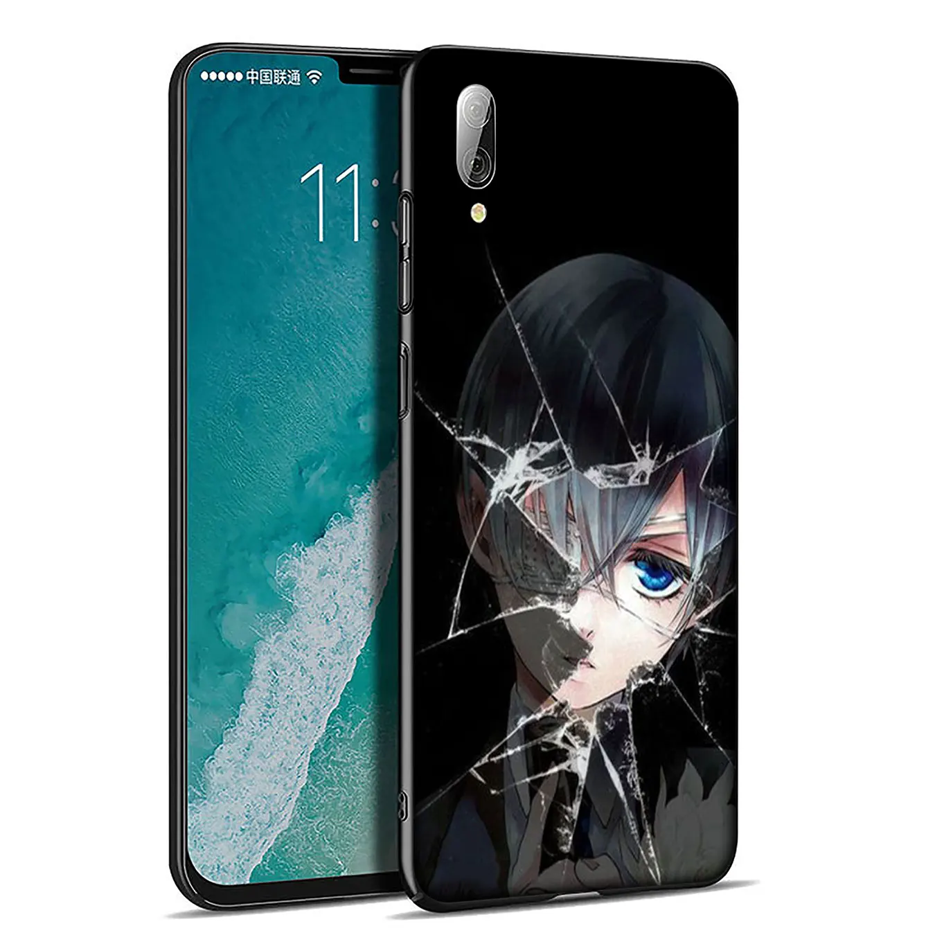 Мягкий силиконовый чехол для телефона Butler Kuroshitsuji аниме черный Xiaomi Redmi Note 8 8T 8A 7 7A 6
