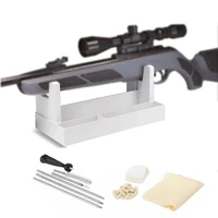 tactical quick gun maintenance cradle rifle bench rest stand rack holder with cleaning kit for hunting 177 22 air rifle airsof
