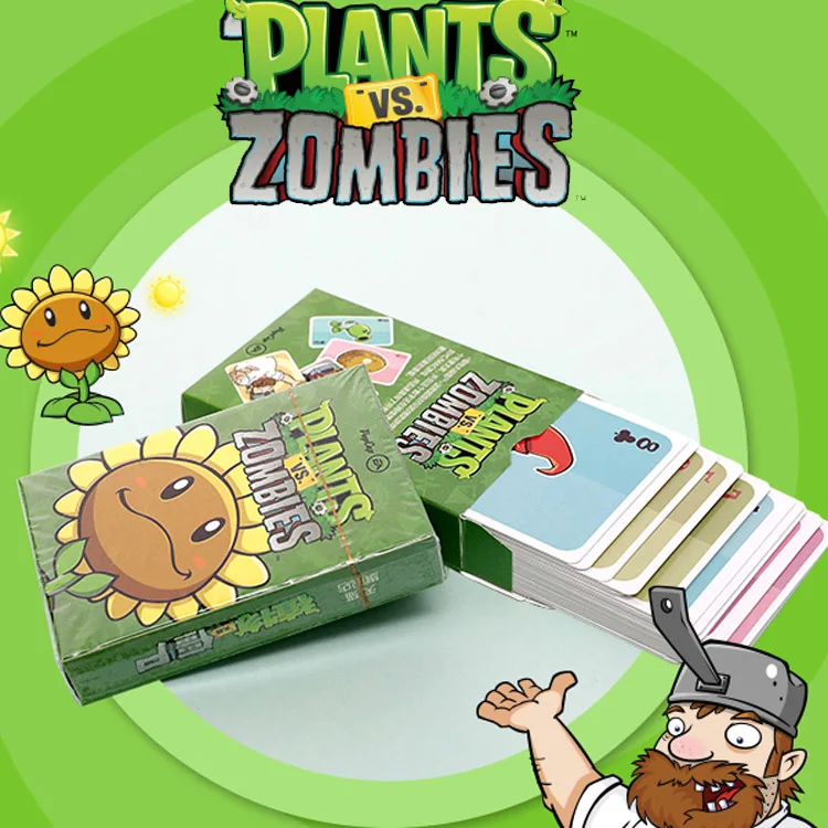 55 шт . Растения против Зомби персонажей покер карты ПВЗ игровая карта настольная