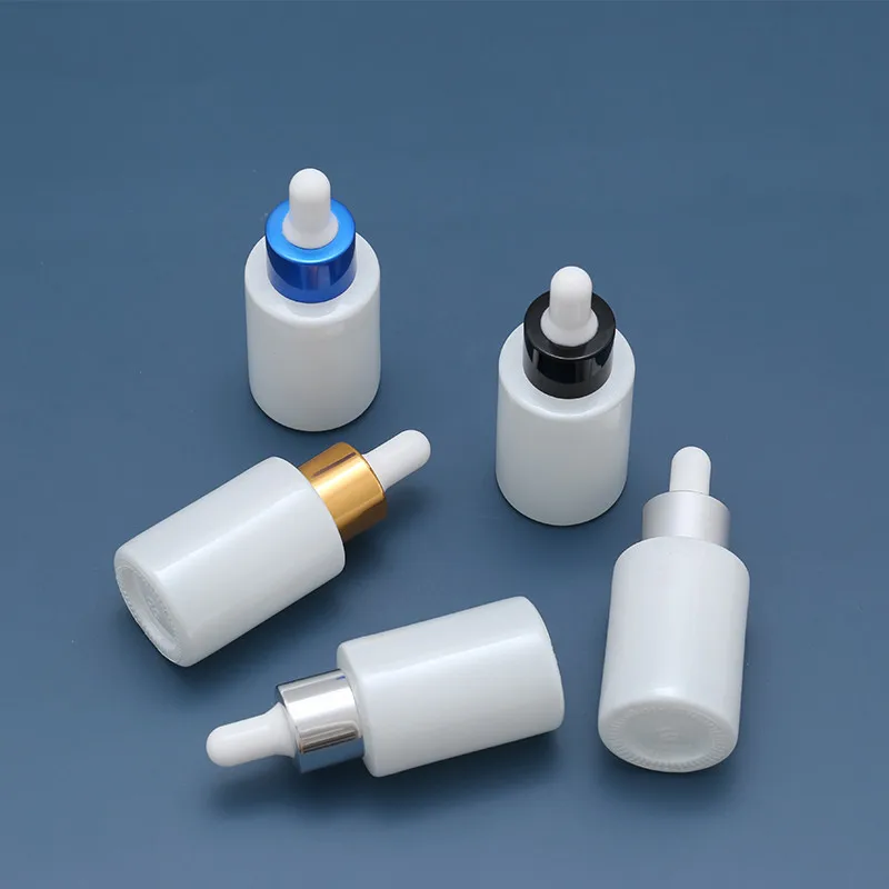 50 шт. * 30 мл капельницы белая стеклянная Сыворотка для макияжа упаковка маленький