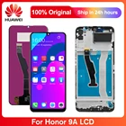 Оригинальный экран 6,3 дюйма для Huawei Honor 9A Honor9A, зеркальный ЖК-дисплей, сенсорный экран с рамкой сборно для Huawei Enjoy 10E