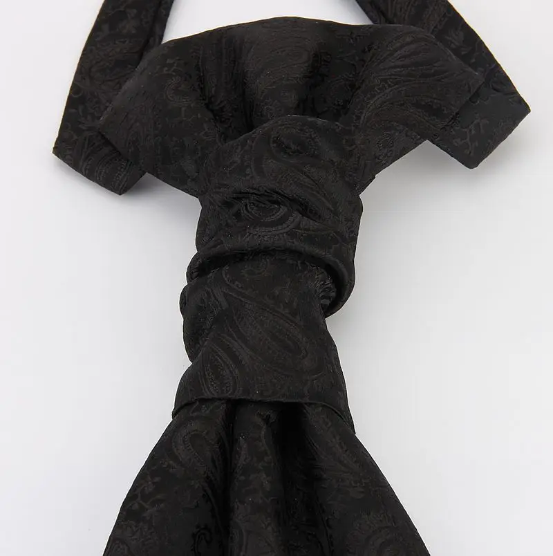 Linbaiway Men's Wedding Paisley Neckties for Mens Cravat Ascot Self Tie Gentleman Polyester Neck Custom LOGO | Аксессуары для
