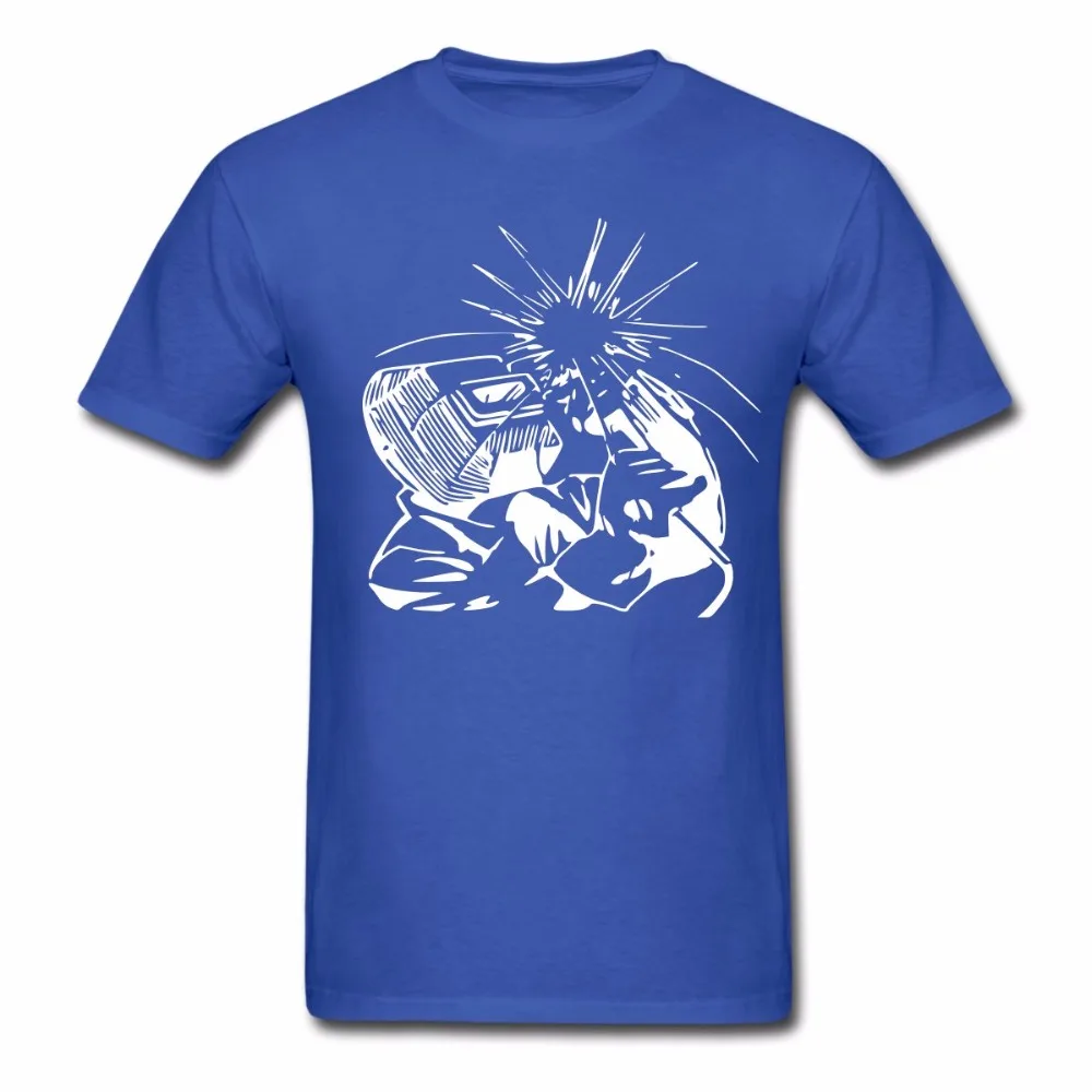 

Funny Design The Latest Welder Silhouette T-Shirt Summer Cotton O-Neck Short Sleeve Men's T Shirt New Size S-3XL