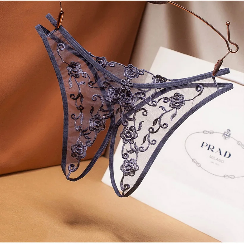 

Women Lingerie G-String Lace Underwear Femal Sexy T-back Thong Sheer Panties Japan Style Hot Sale Transparent Knickers