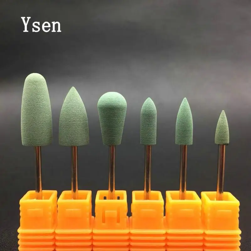 6 шт./компл. пуля голова сверла для ногтей резины и силикона с объемным бит Высокое