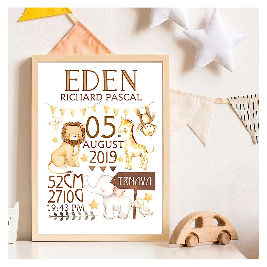 Искусство печать животных холст картина на стену в скандинавском стиле мальчик