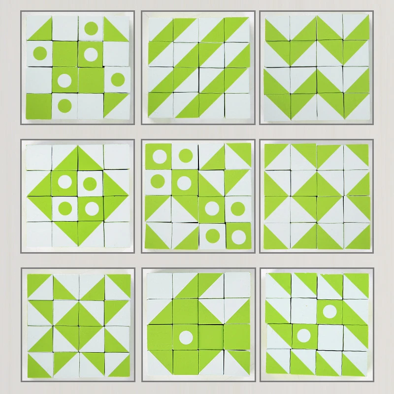 

Education Toy New 3D Montessori Geometry Puzzles Building Block Face Changing Logical Thinking Training Wooden Children's Early