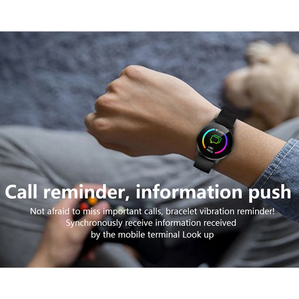 

1.3 Inch Smart Watch Full Touch Screen Fitness Tracker Bracelet Blood Pressure Heart Rate Men Women Wristwatch