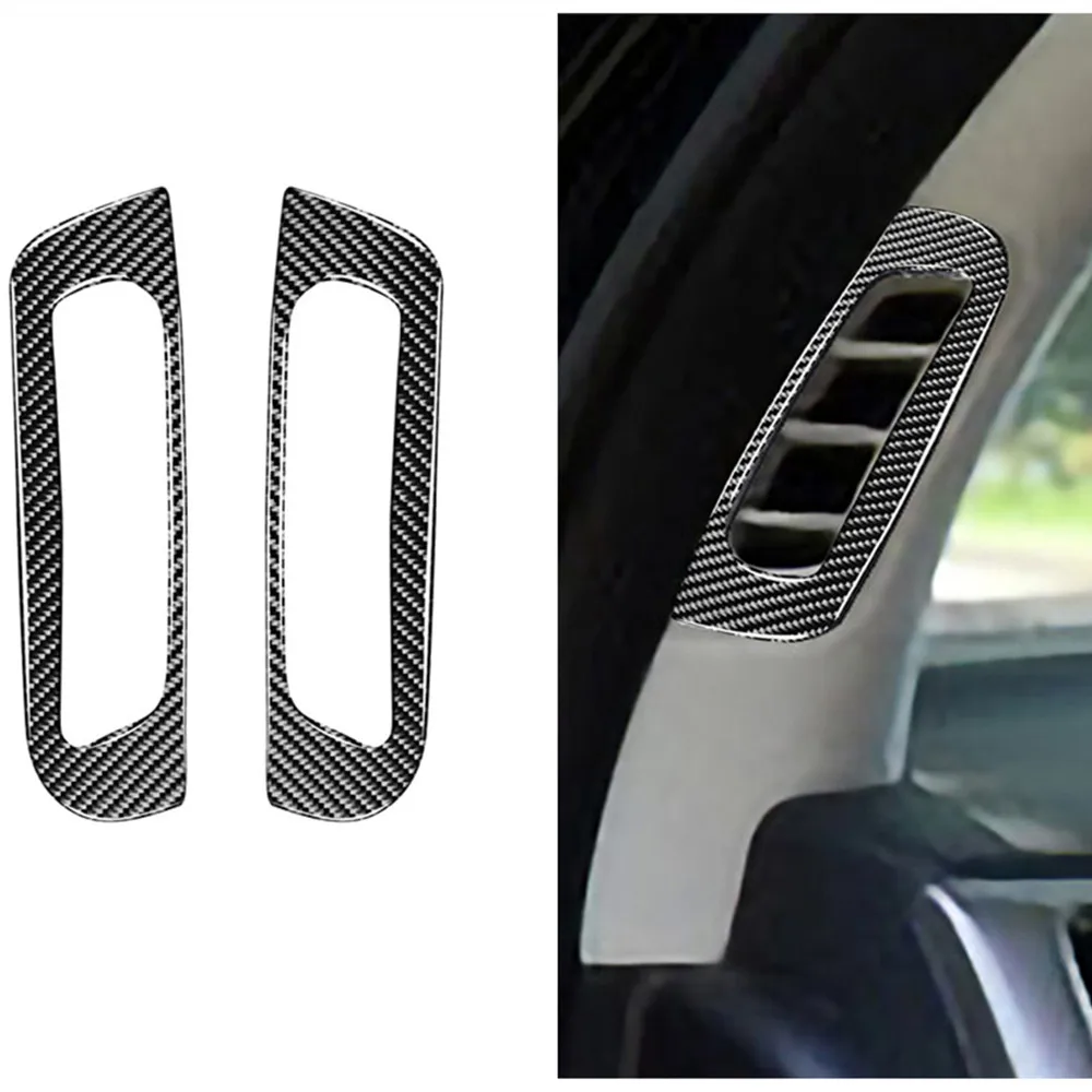 

For Jeep Grand Cherokee 2011-2021 Genuine Carbon Fiber A Pillar Air Outlet Cover Trim Sticker Styling Accessories