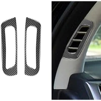 for jeep grand cherokee 2011 2021 genuine carbon fiber a pillar air outlet cover trim sticker styling accessories