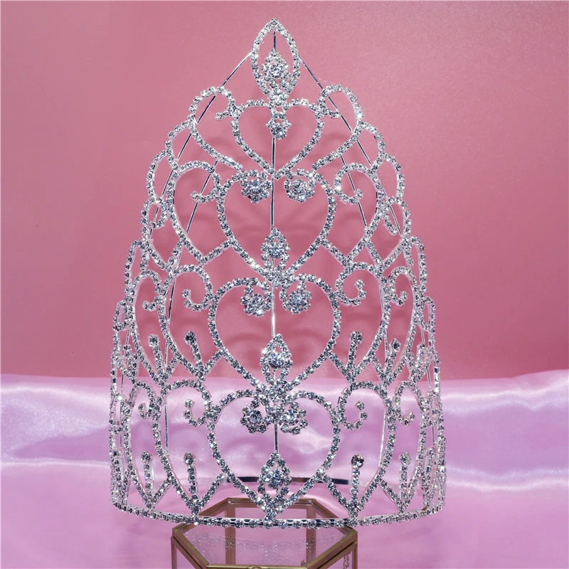 

Элегантный и благородных дам на день рождения вечерние корона аксессуары изысканный стразы роскошные свадебные туфли с украшением в виде кристаллов Корона головной убор повязка на голову