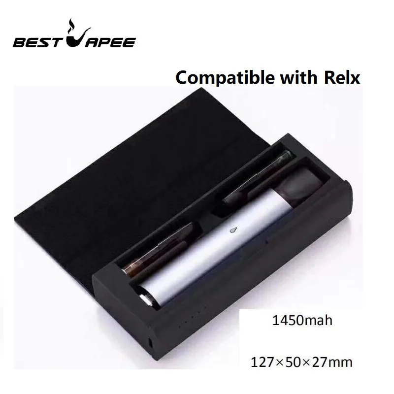 USB 1450mah Емкость зарядная коробка для Relx Kit портативный мини банк питания зарядное устройство коробка Pod держатель для хранения Relx Vape аксессуары