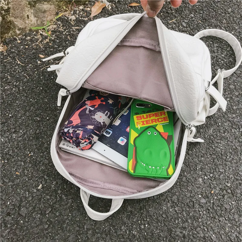 Женский рюкзак из искусственной кожи высокого качества модные школьные рюкзаки