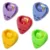 10 шт./лот разноцветный пластиковый держатель для гитары в форме сердца держатель для гитары медиатор держатель коробка/самоклеящийся зажим для гитары - изображение