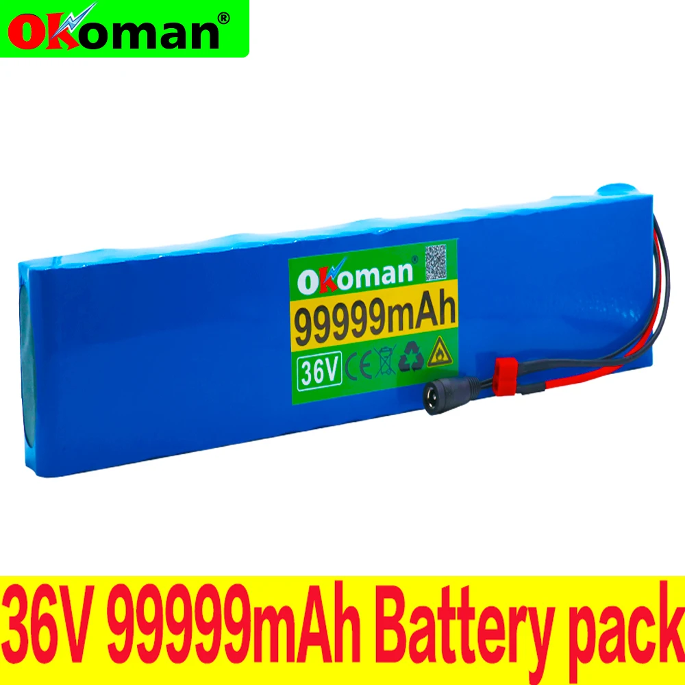 Оригинальный аккумулятор 10S4P 36 В 99.999Ah 1000 Вт Аккумулятор для электрического