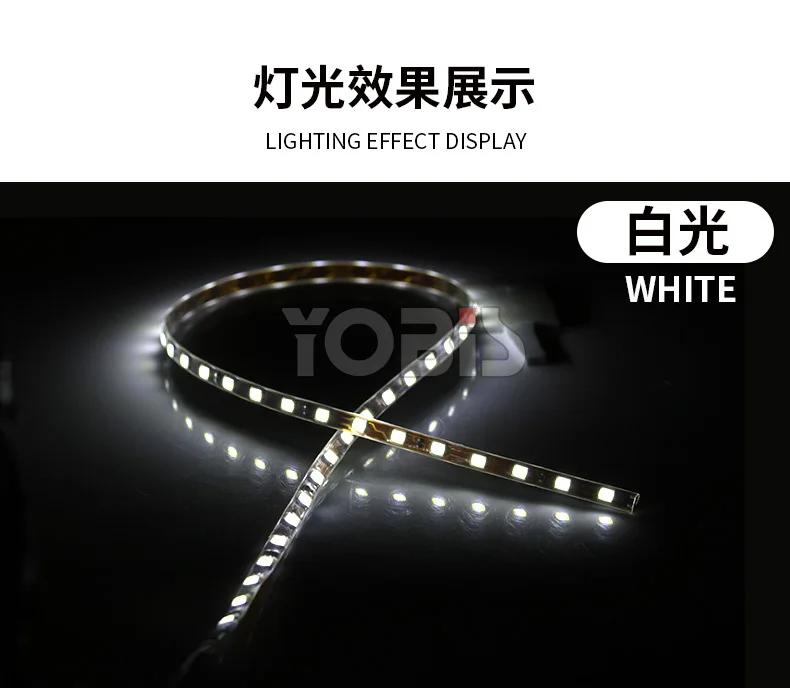 Белый 1 шт. 1210-45см-45smd рукав лампа мягкий светильник полоса лампа корпус декоративная лампа атмосферная лампа - Испускаемый цвет: Белый