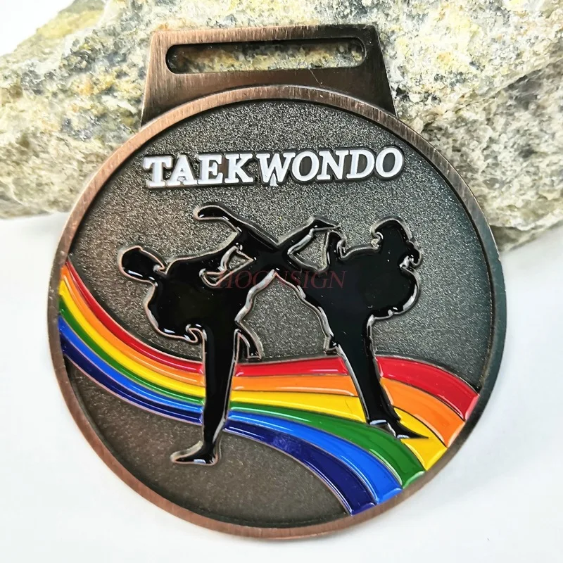 Медаль для боевых искусств тхэквондо металлический конкурс золотой серебряный