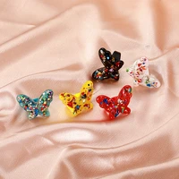lats 2021 new trend acrylic butterfly rings for women vintage cute resin animal party ring female elegant fashion jewelry gift