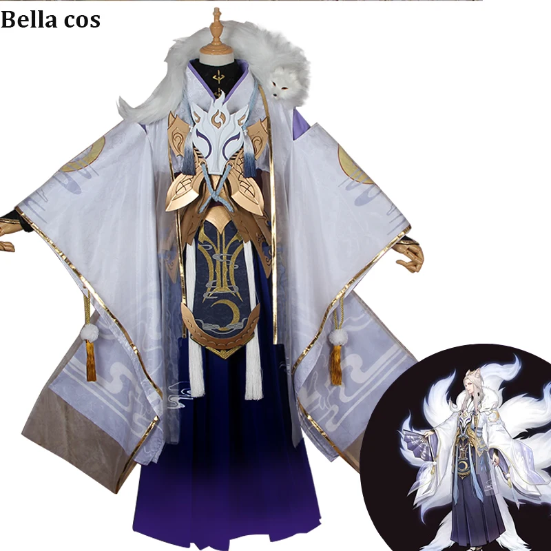 Индивидуальный размер SSR Onmyoji tamamo no Mae косплей костюм новая кожа белое кимоно платье wafuku Униформа костюмы для Хэллоуина аниме одежда