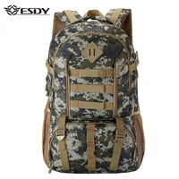 outdoor molle camo tactical backpack 50l military army mochila waterproof hiking hunting backpack tourist rucksack sport bag
