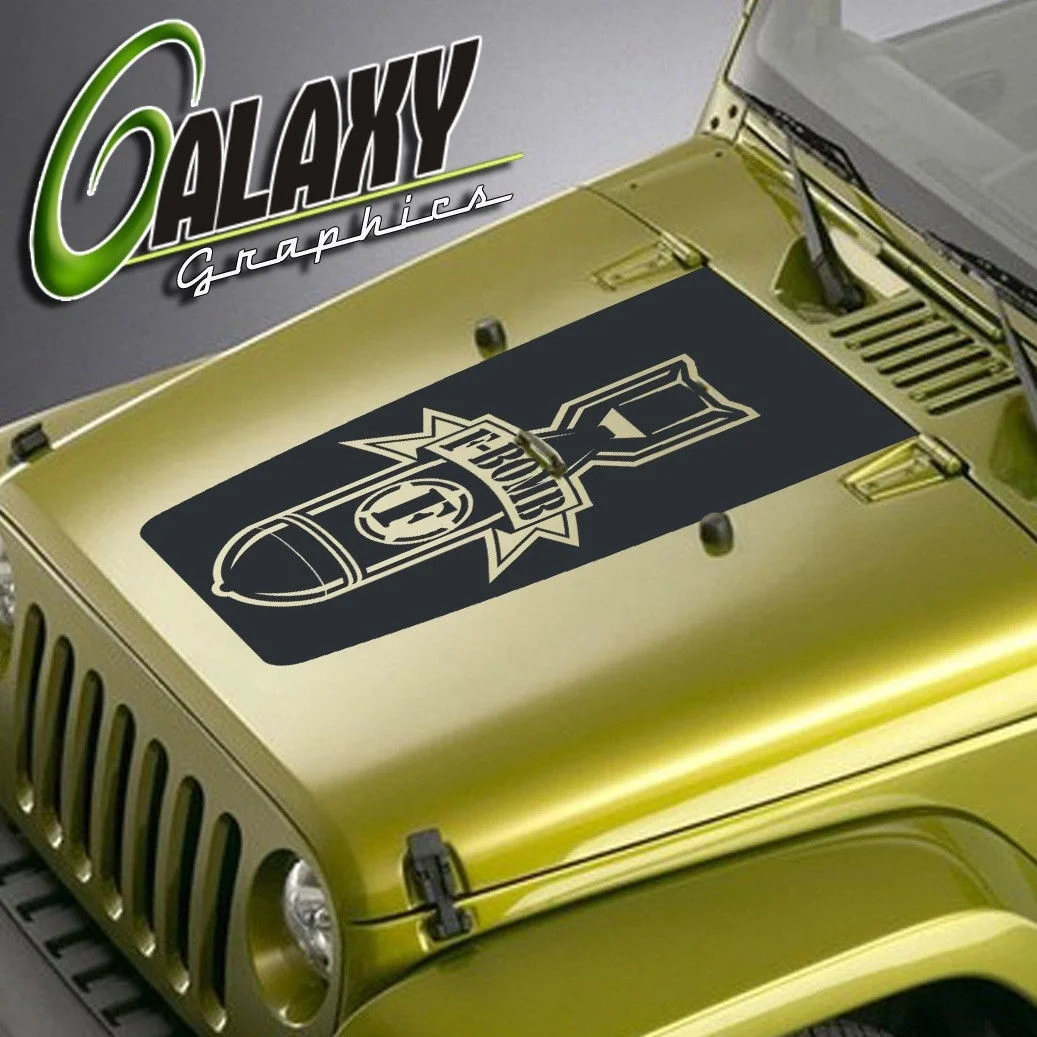 

Виниловая наклейка для Jeep Wranglerout F-bomb