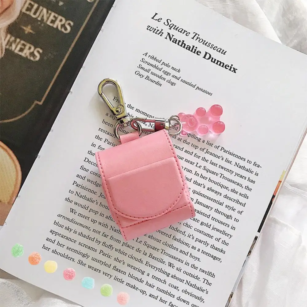 Лидер продаж розовый кожаный чехол для AirPods защитный оболочка беспроводной