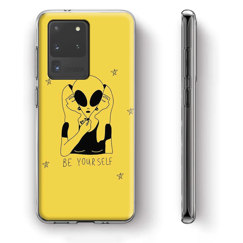 Силиконовый чехол Alien Art для Samsung Galaxy S20 Ultra S10 S10E S9 S8 S7 Note 10 9 8 Plus Edge | Мобильные