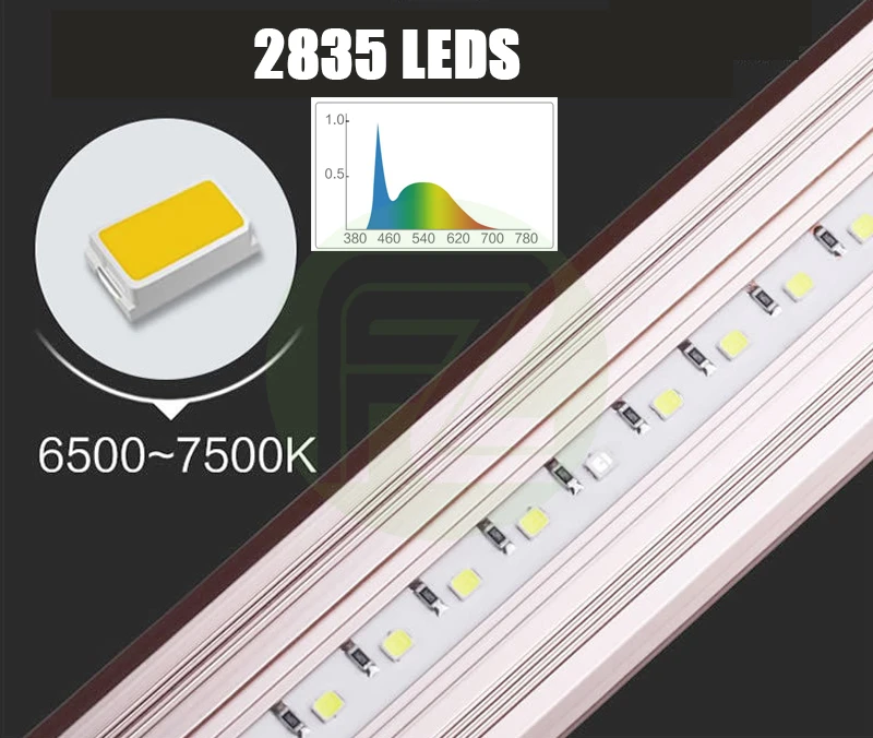 

7500K Full Spectrum SUNSUN LED Aquarium Lid Light Lighting With Extendable Brackets For Fish Tank Water Plants Grow Lamp