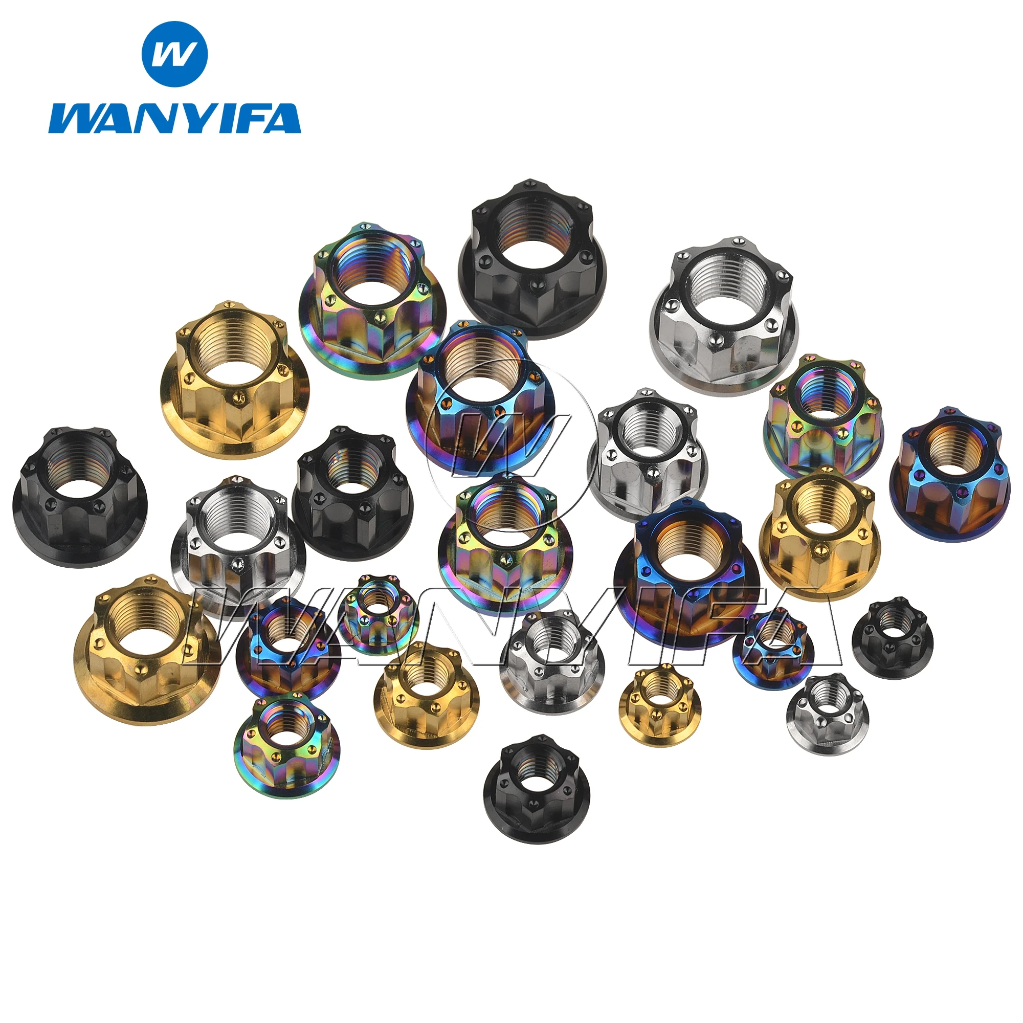 Шестигранная гайка титановый &quotwanifa&quot M6 M8 M10 M12x1.25 M14x1.5 M16x1.5 Torx для велосипедов