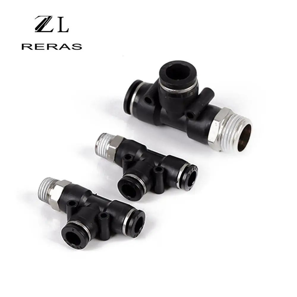 PD пластиковый быстросъемный пневматический элемент для Т-образного