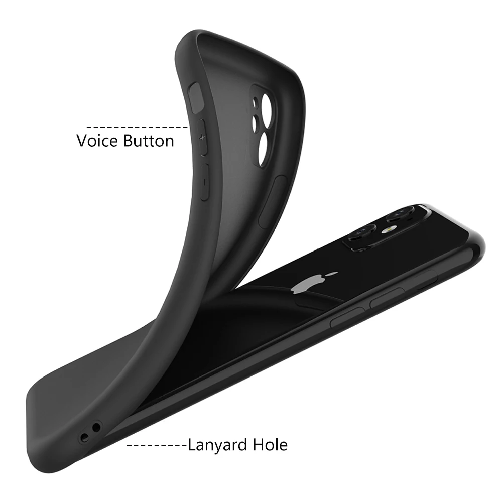 

Anime Black Phone Case For iPhone 11 pro max 12 PRO MAX 7 6 6S 8 Plus 5s SE 2020 TPU Silicone Cover For iphone XR XS MAX Cover