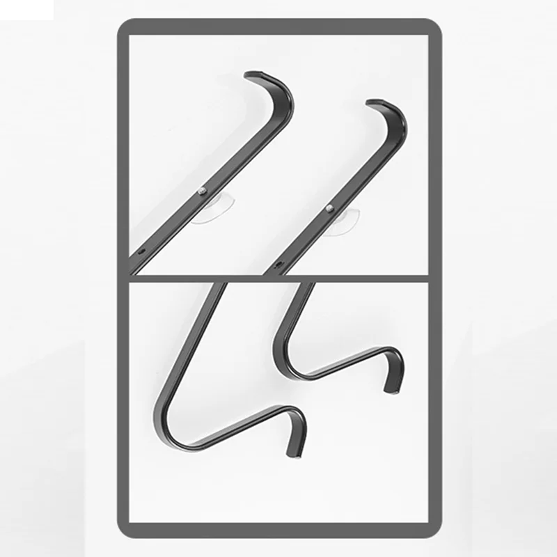 Двухуровневый стеллаж для хранения в ванной комнате настенный Тип Подвесная