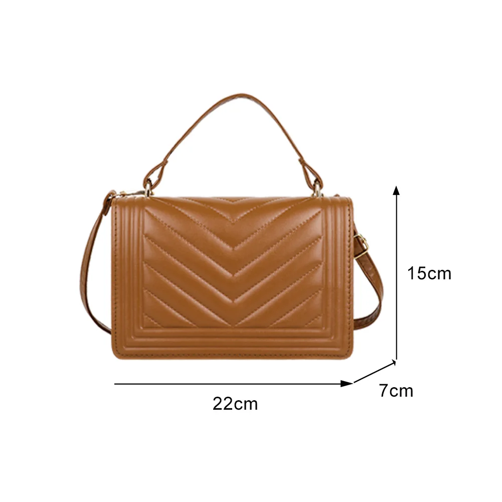 

Fashion Women PU Leather Shoulder Crossbody Tote Bags Solid Color Retro Embroidery Shopping Handbags
