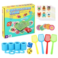 multiplication words learning game education fly swatting game fun english learning card for children