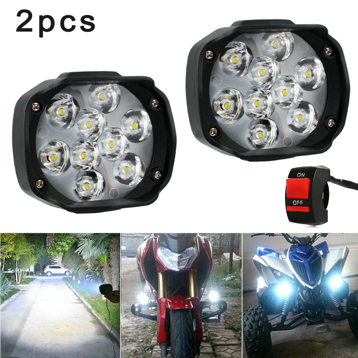 12 31 В СВЕТОДИОДНАЯ Фара 27 Вт водонепроницаемые противотуманные фары запчасти