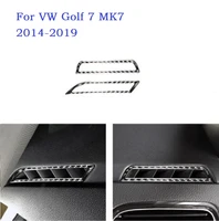fit for golf mk7 gti r 14 19 real carbon fiber interior dashboard air vent frame cover air outlet sticker trim car accessories