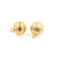 brass gold plated ball pendants necklace charm diy jewelry making supplies 15 4x13 7mm
