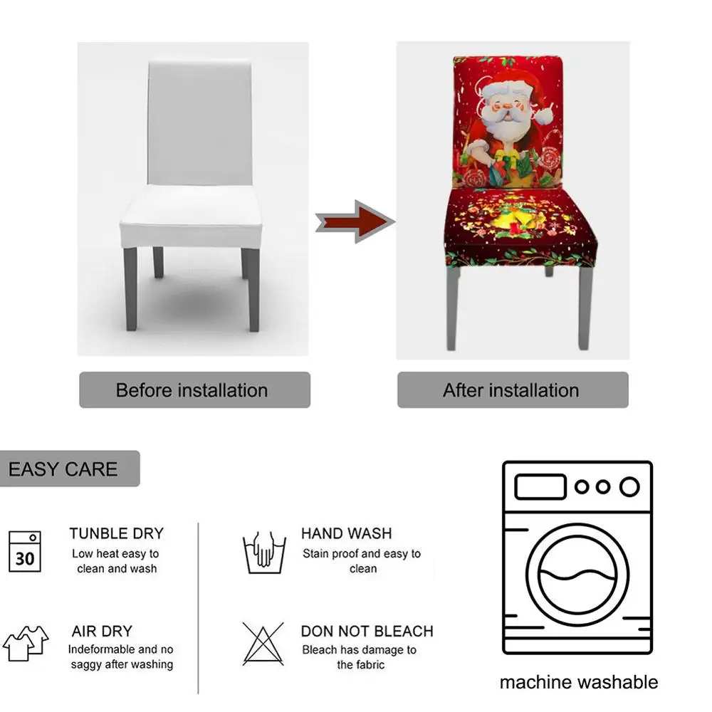 Счастливого Рождества Рождественский Скатерти подарок на Новый год 3D Санта